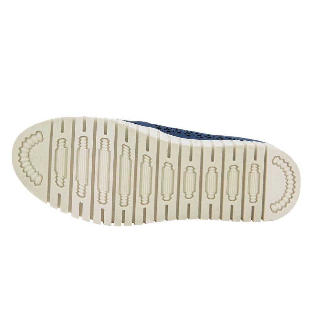 Jsport Ladies' Floral Cutout Lightweight Comfy Slip-On Mule - Navy - Picture 6 of 8